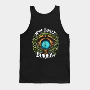 Home Sweet Burrow - Blue Halfling Home - Fantasy Tank Top